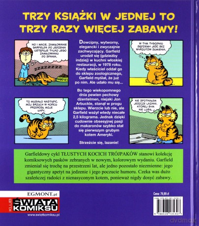 Garfield. Tłusty koci trójpak - Jim Davis [KOMIKS]