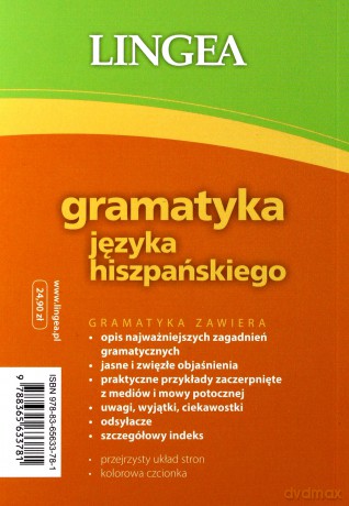 Gramatyka języka hiszpańskiego [KSIĄŻKA]