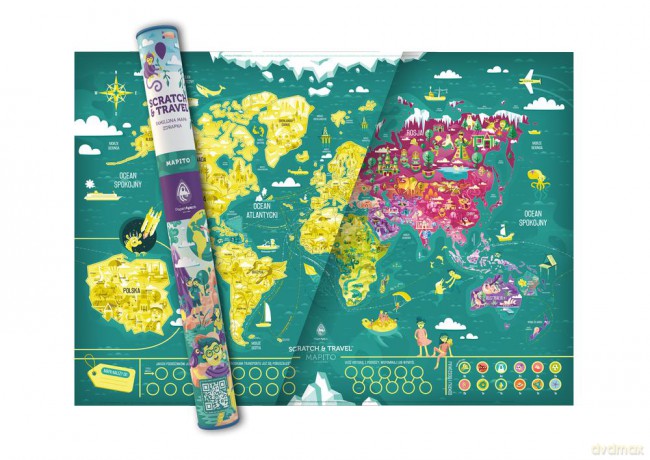 Mapa zdrapka familijna