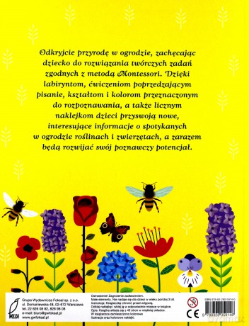 Moja pierwsza księga ogrodu. Montessori. Odkrywam i poznaję - Chiara Piroddi [KSIĄŻKA]
