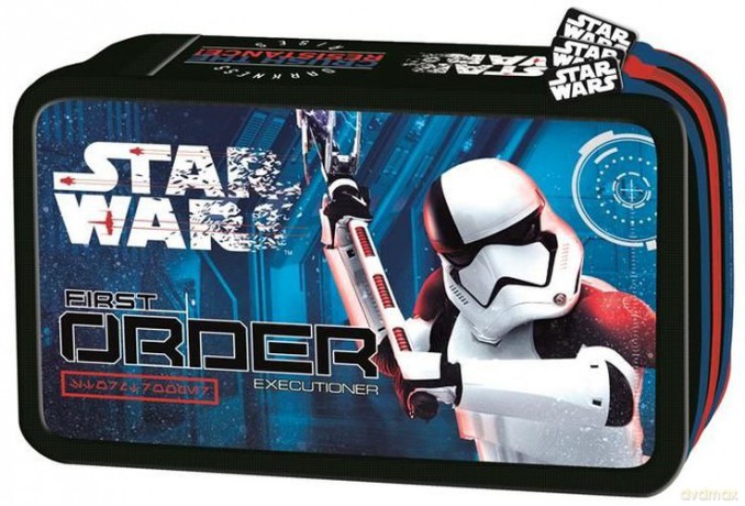 Piórnik potrójny z wyposażeniem Star Wars VIII (Gwiezdne Wojny)