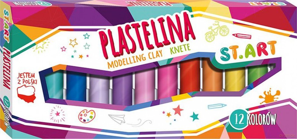 Plastelina st.art 12 kolorów