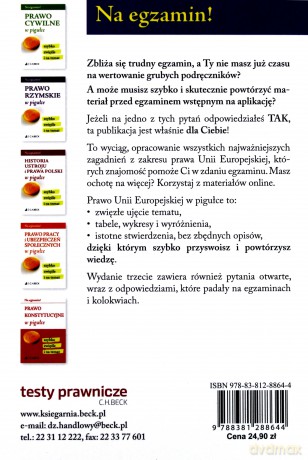 Prawo Unii Europejskiej w pigułce [KSIĄŻKA]