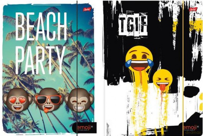 Teczka z gumką A4 emoji mix 2