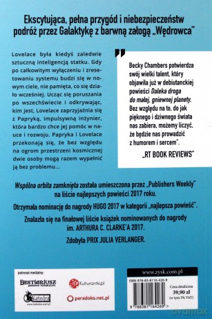Wspólna orbita zamknięta - Becky Chambers [KSIĄŻKA]