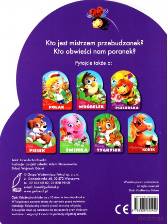 Zaspany kogucik. Wykrojnik [KSIĄŻKA]