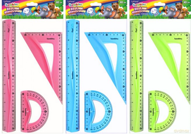 Zestaw bambino geometryczny 3 elementy 30 cm
