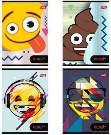 Zeszyt A5 32k linia dwukolorowa emoji