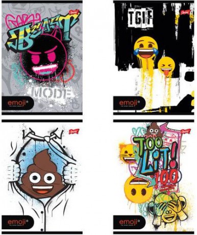 Zeszyt A5 60k linia emoji
