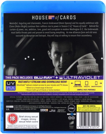 House Of Cards: Season 2 [4xBlu-Ray]