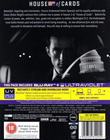 House Of Cards: Season 2 [4xBlu-Ray]