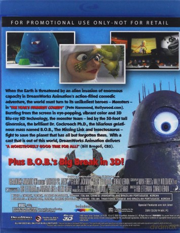 Monsters vs. Aliens 3D [Blu-Ray 3D]