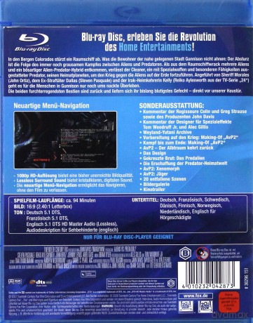 Alien vs. Predator 2 [Blu-Ray]