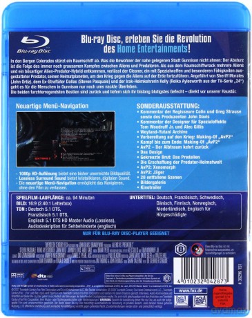Alien vs. Predator 2 [Blu-Ray]