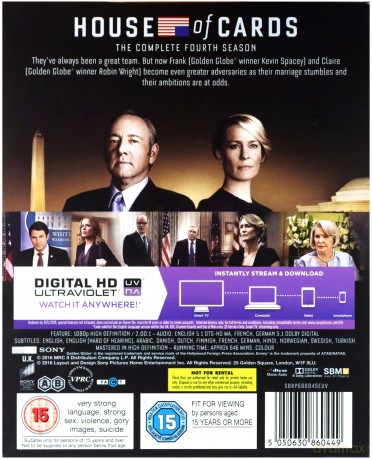 House Of Cards Season 4 [4xBlu-Ray]