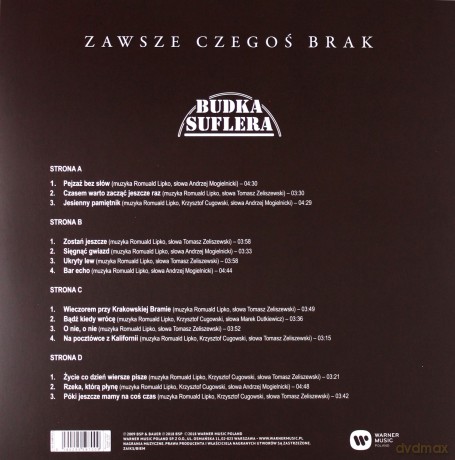 Budka Suflera: Zawsze Czegoś Brak [2xWinyl]