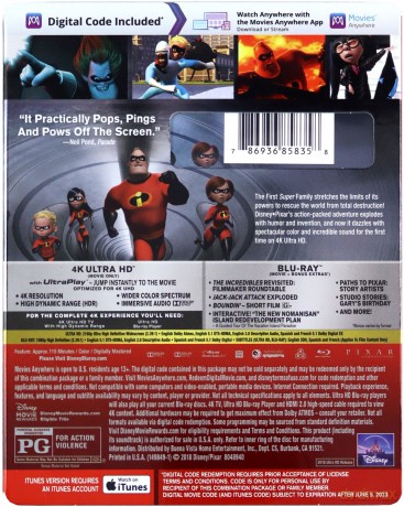 The Incredibles (Disney) [Blu-Ray 4K]+[Blu-Ray]