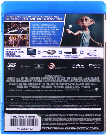 Harry Potter i Insygnia Śmierci część 1 [Blu-Ray 3D]