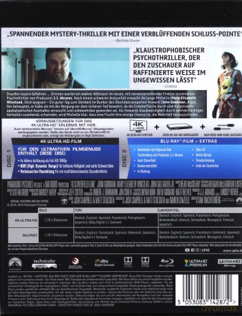 10 Cloverfield Lane [Blu-Ray 4K]+[Blu-Ray]