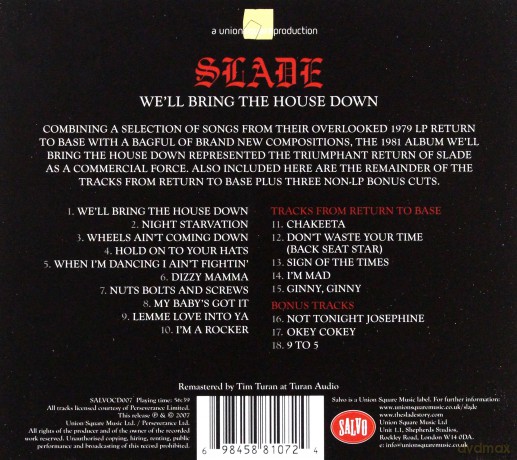 Slade: We'll Bring The House Down [CD]