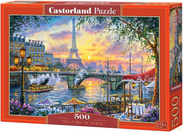 CASTORLAND 500 el. Herbata w Paryżu z widokiem na wieżę Eiffel /Tea Time in Paris [PUZZLE]