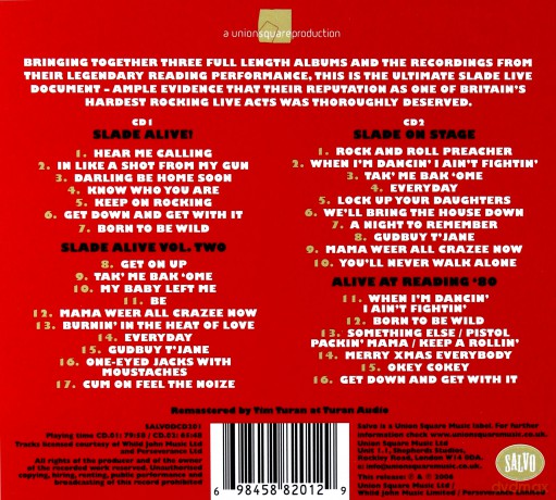 Slade: Alive - The Live Anthology (digipack) [2CD]
