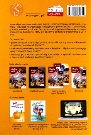 Język polski Szkoła podstawowa 5/1 Między Nami ćw.wersja A018 [KSIĄŻKA]