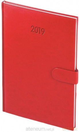 Kalendarz 2019 B5 Tygodniowy Nebraska magnes Czerwona [KALENDARZ]