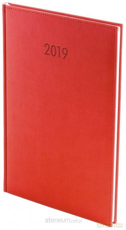Kalendarz 2019 B5 Vivella Tygodniowy Czerwony [KALENDARZ]