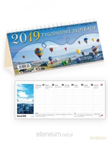 Kalendarz 2019 na biurko Tygodniowe inspiracje [KALENDARZ]