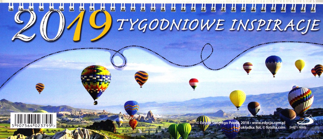Kalendarz 2019 na biurko Tygodniowe inspiracje [KALENDARZ]