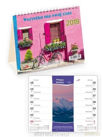 Kalendarz 2019 na biurko Wszystko ma swój czas [KALENDARZ]