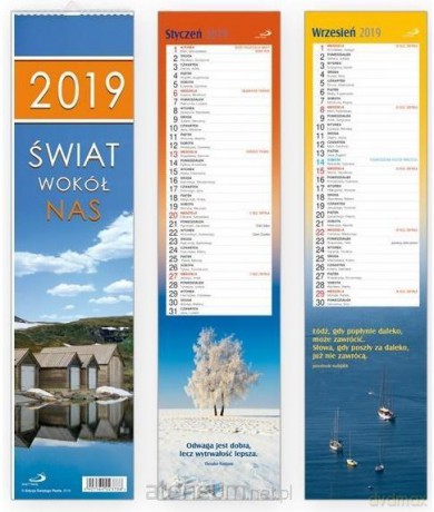 Kalendarz 2019 Świat wokół nas [KALENDARZ]