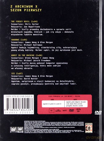 Z Archiwum X sezon 1 odcinki 4-7 [DVD]