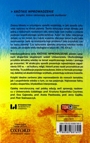 Krótkie Wprowadzenie 11 Zmiany klimatu - Mark Maslin, Katarzyna Dośpiał-Borysiak [KSIĄŻKA]