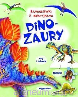 Łamigłówki z naklejkami Dinozaury [KSIĄŻKA]