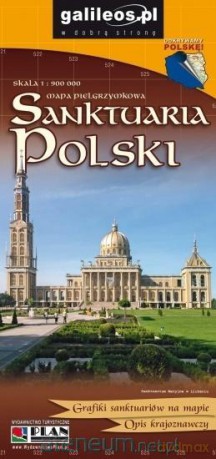 Mapa - Sanktuaria Polski 1:900 000