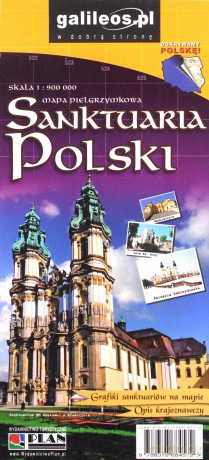 Mapa - Sanktuaria Polski 1:900 000