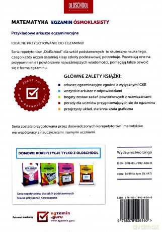 Matematyka. Egzamin ósmoklasisty [KSIĄŻKA]