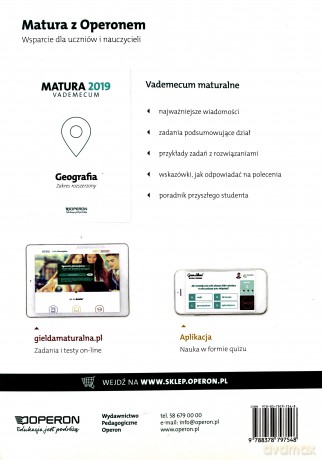 Matura 2019 Geografia. Testy i arkusze zakres rozszerzony [KSIĄŻKA]