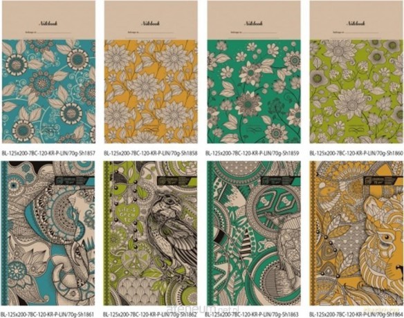 Notatnik ozdobny 125x200/120K linia