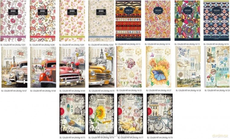 Notatnik ozdobny 125x200/64K linia