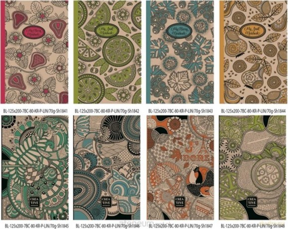 Notatnik ozdobny 125x200/80K linia
