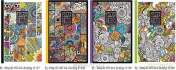 Notatnik ozdobny 190x285/64K linia