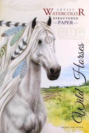 Papier artystyczny A4/8K 200g/m2 + teczka