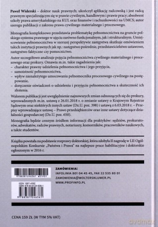 Pełnomocnictwo w prawie polskim - Paweł Widerski [KSIĄŻKA]