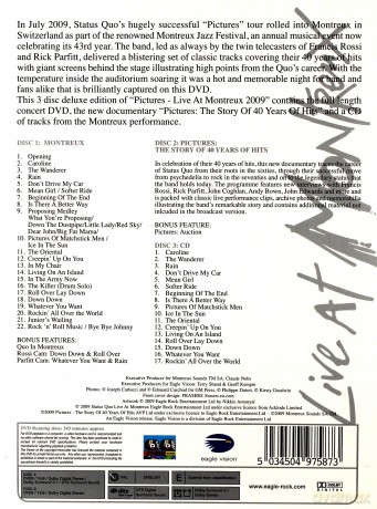 Status Quo: Pictures - Live At Montreux 2009 [2DVD]