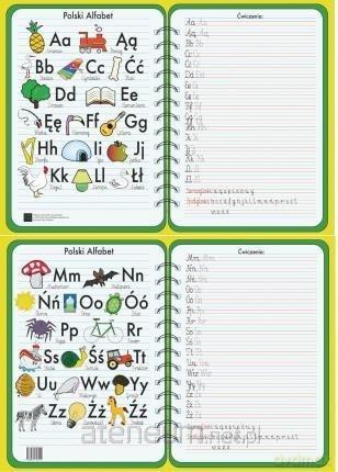 Podkładka na biurko. Alfabet polski (10 szt)
