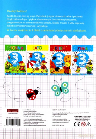 Teczka 3-latka. Zgaduję, rysuję, maluję - Elżbieta Lekan, Joanna Myjak [KSIĄŻKA]