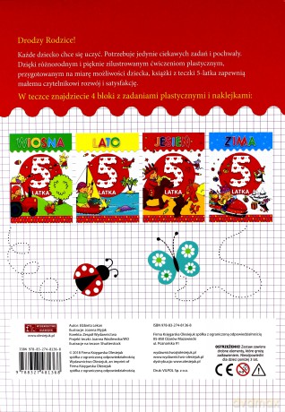 Teczka 5-latka. Zgaduję, rysuję, maluję - Elżbieta Lekan, Joanna Myjak [KSIĄŻKA]
